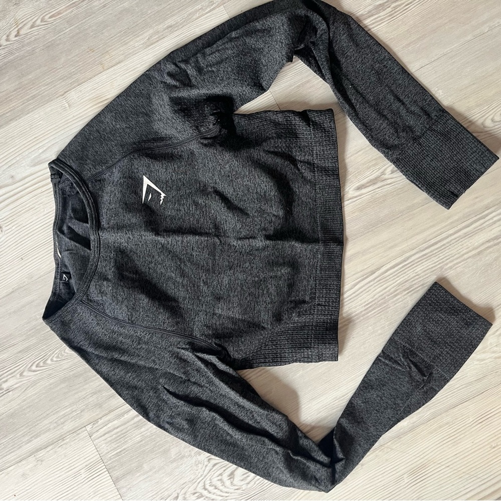 Gymshark Charcoal Crop Top